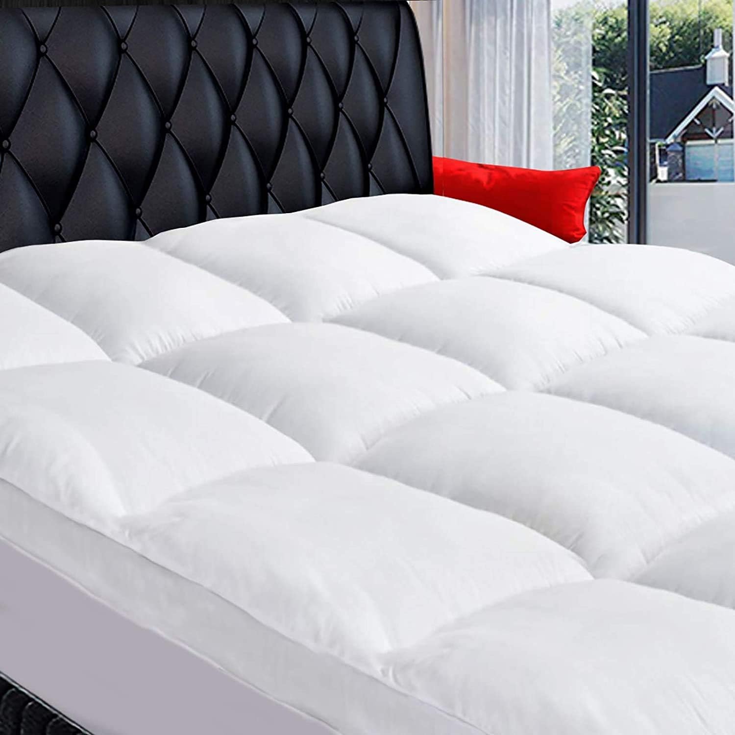 COONP Queen Mattress Topper Cotton Extra Thick Pillow Top