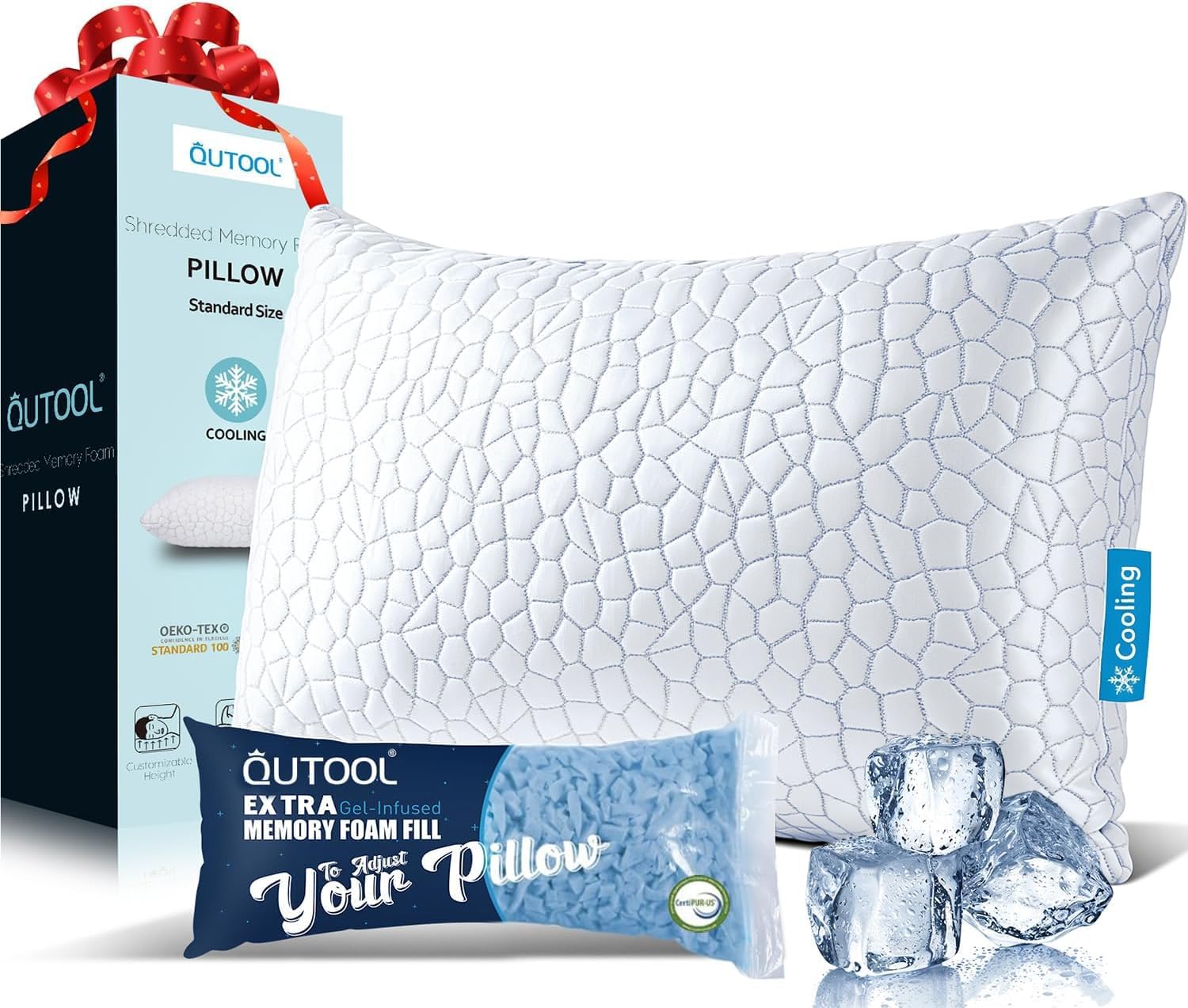 QUTOOL Cooling Pillow for Hot Sleepers