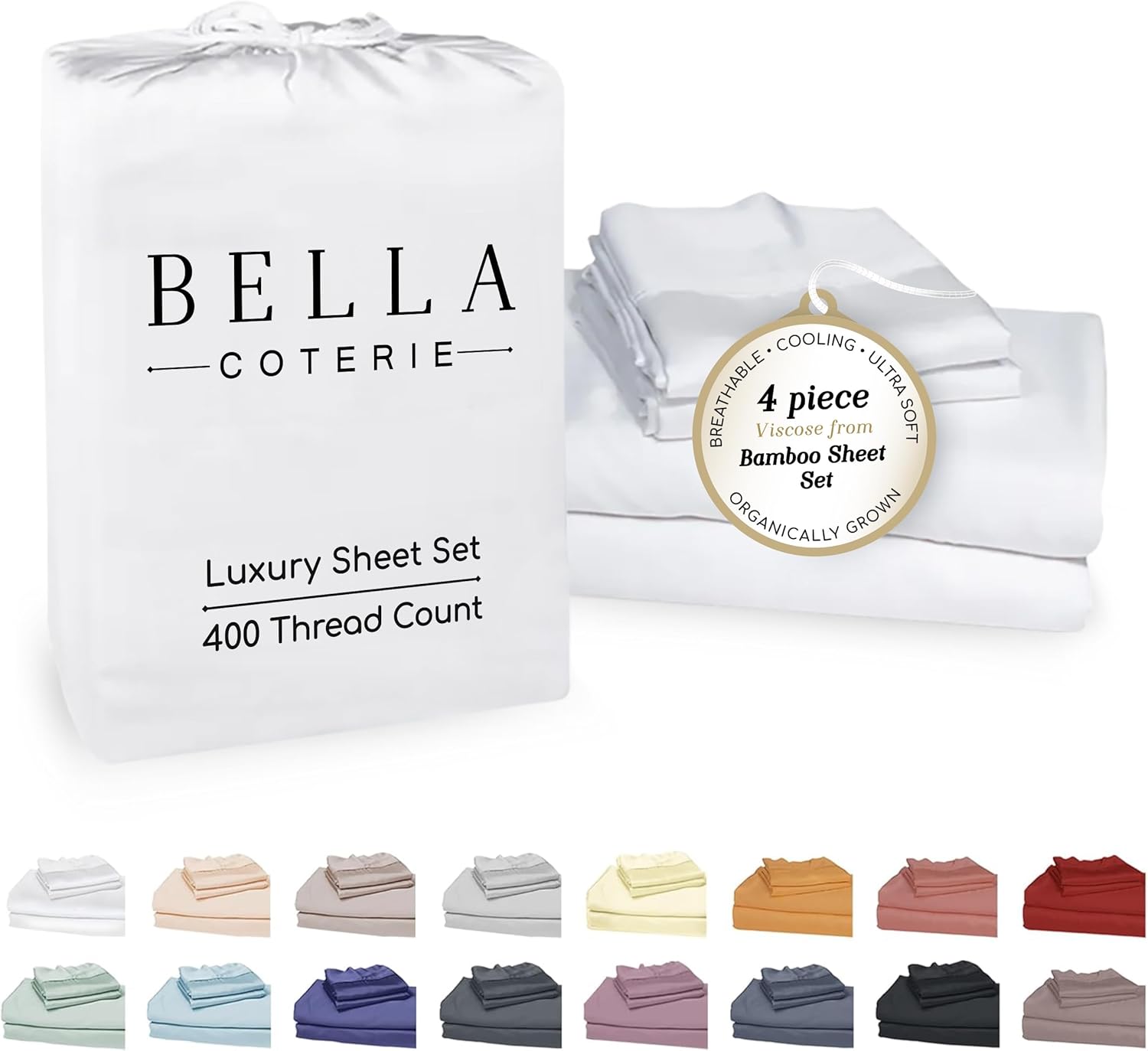 Bella Coterie Luxury Bamboo Viscose Sheet Set