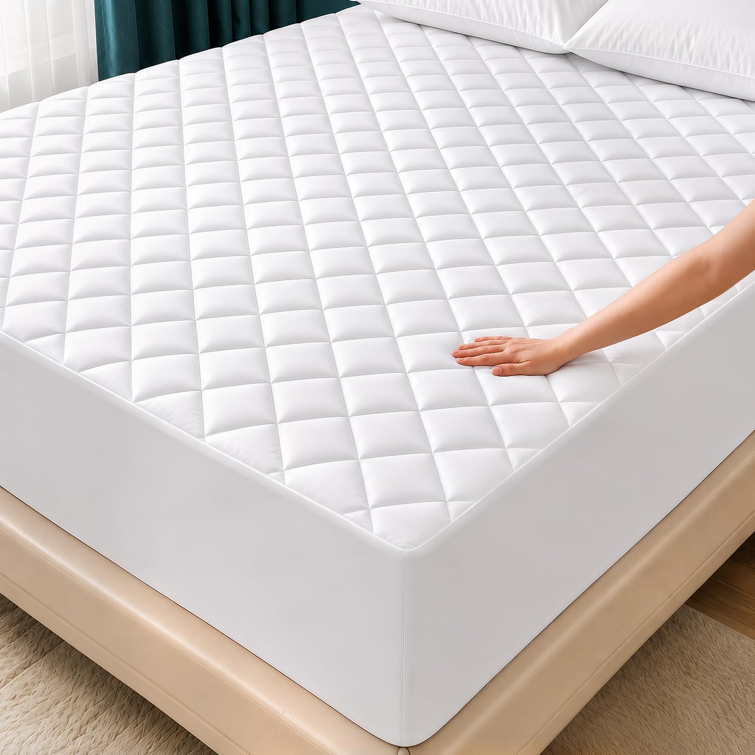 Utopia Bedding Quilted Fitted Mattress Pad