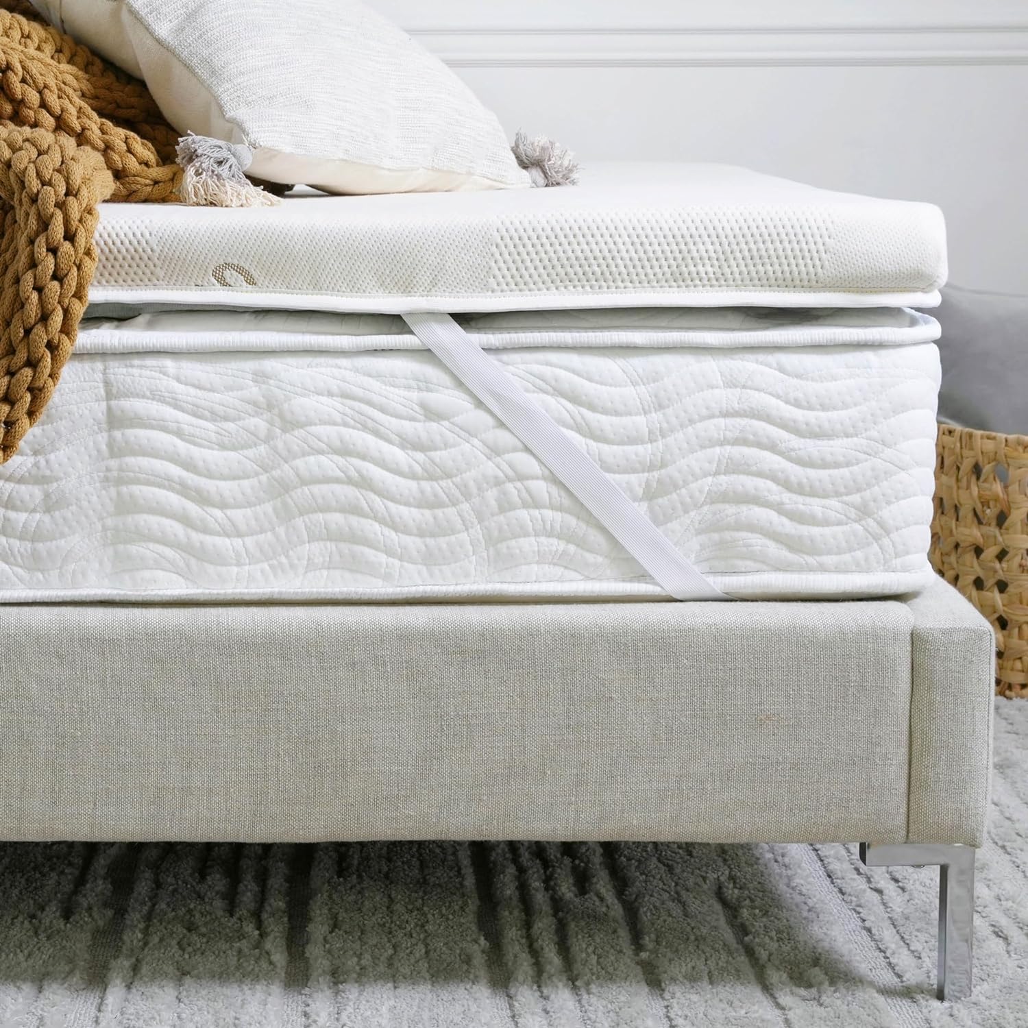 Saatva Graphite Memory Foam Topper
